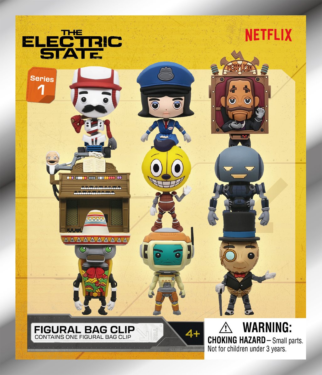 The Electric State 3D Foam Bag Clip Random 6-Pack