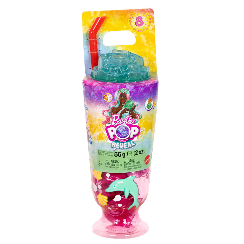 Barbie Pop Reveal Sea Slushy Series Dolphin Doll