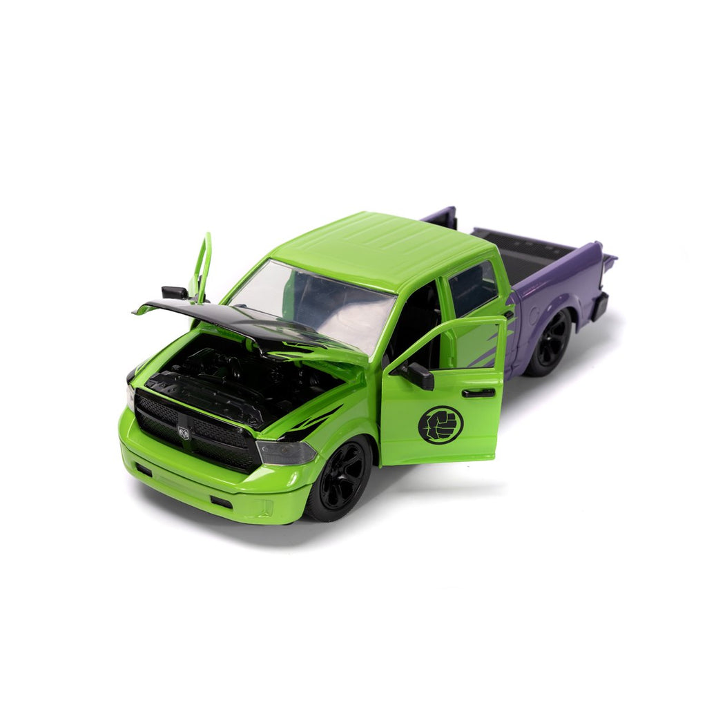 Hollywood Rides Marvel Avengers 2014 Ram 1500 1:24 Scale Die-Cast Metal Vehicle with Hulk Figure