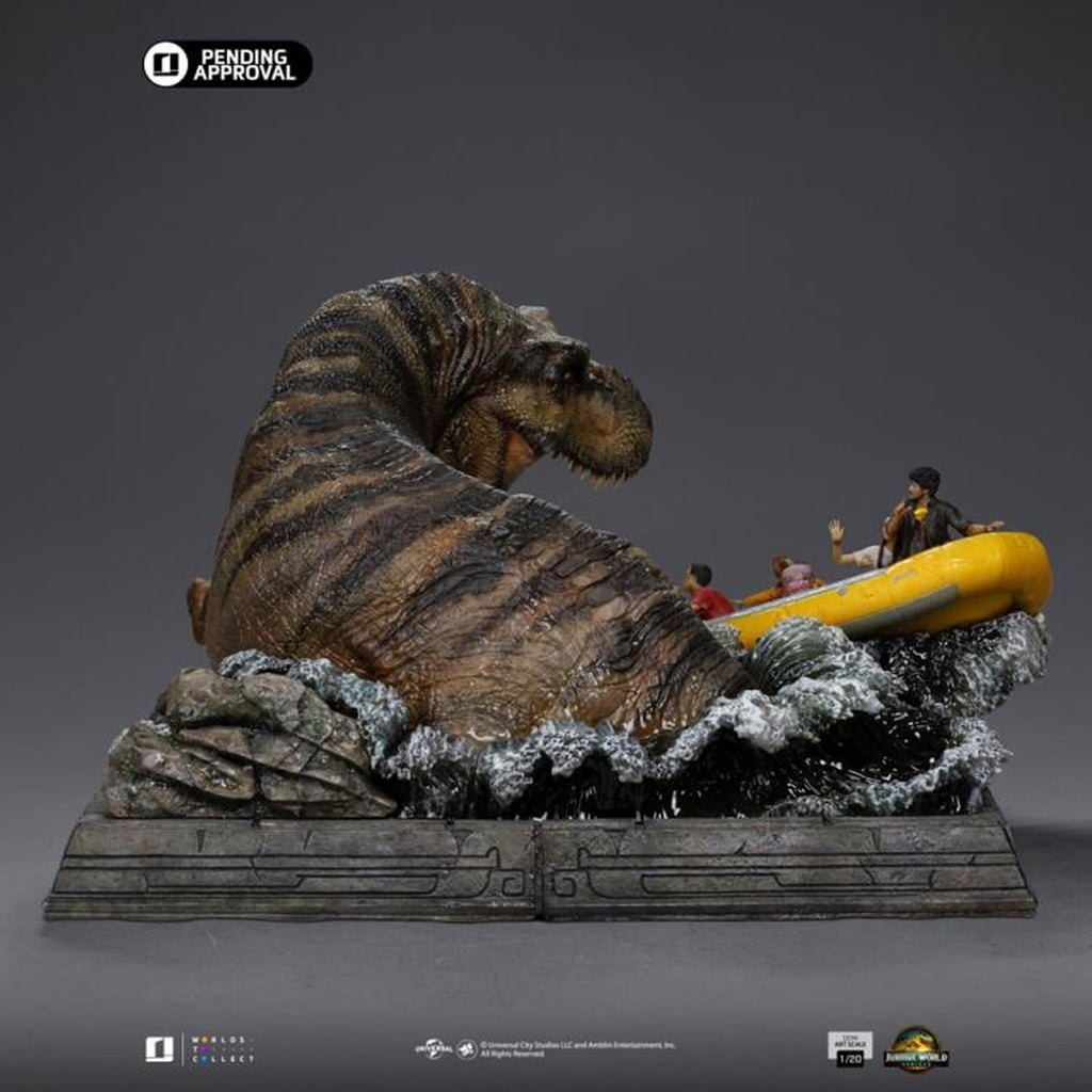 Jurassic World: Rebirth T-Rex River Attack 1:20 Demi Art Scale Statue