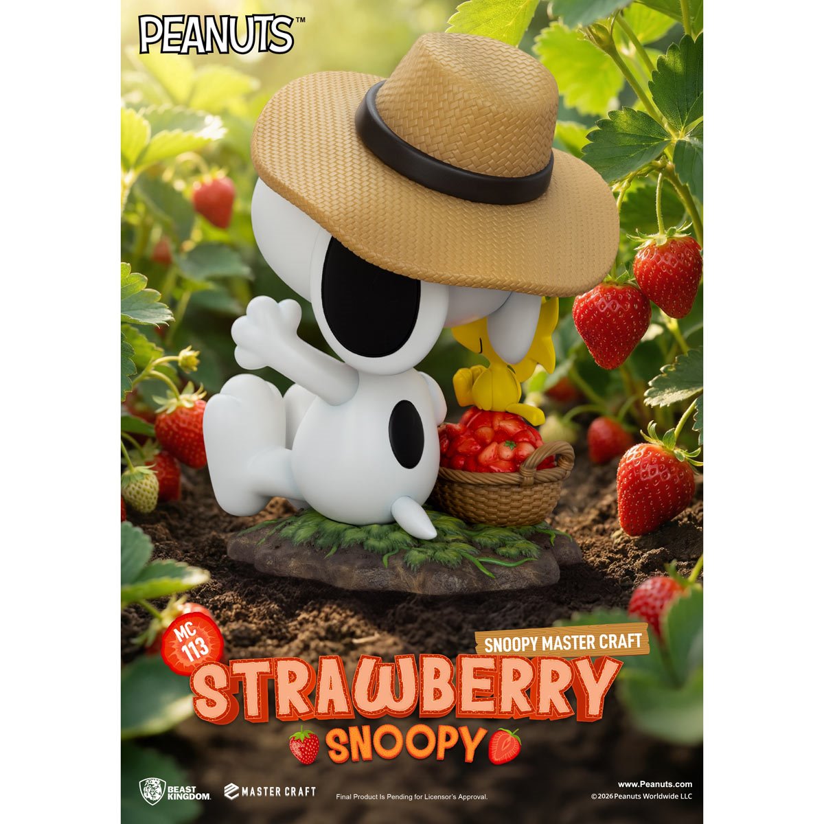 Peanuts Snoopy Strawberry Snoopy MC-113 Master Craft Statue