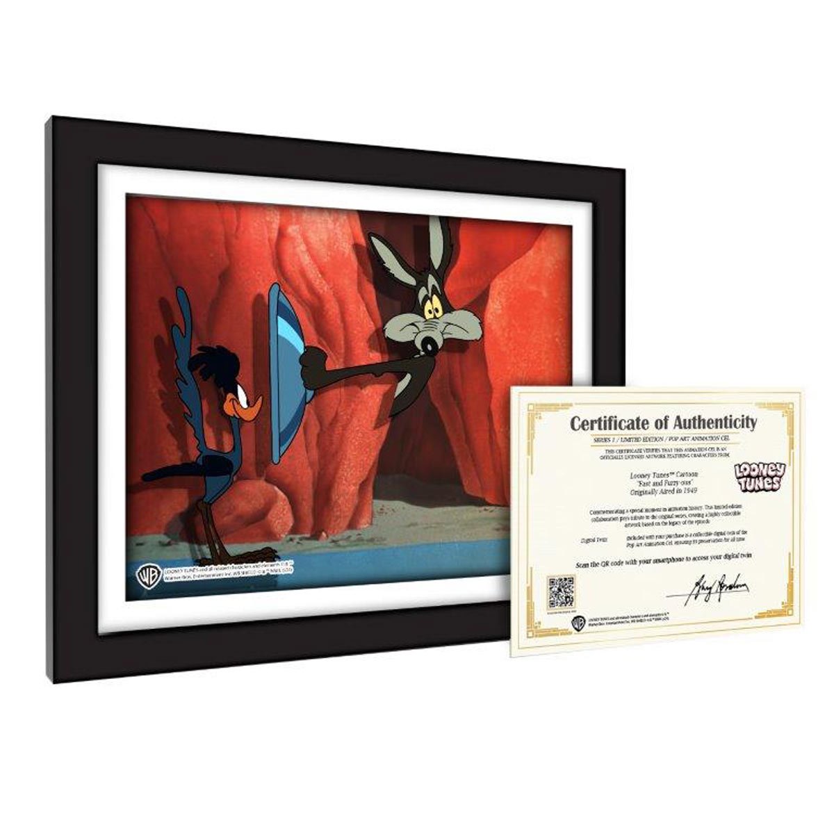 Looney Tunes Fast and Furry-ous #1005 Animation Cel Framed Art Print