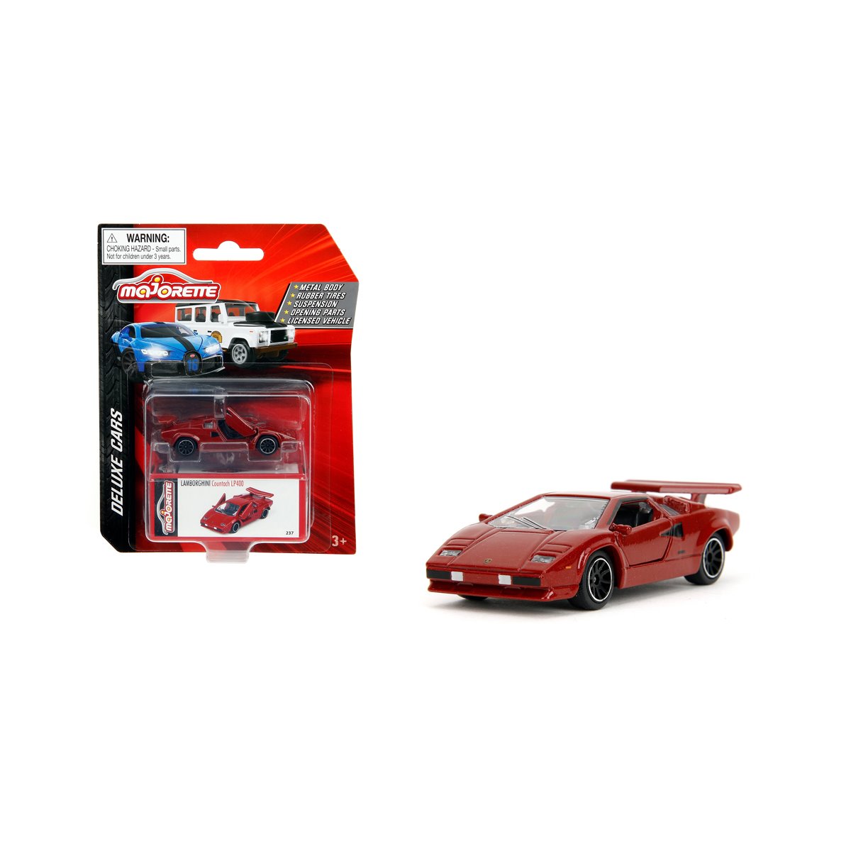Majorette Deluxe Cars GTIN RFID 1:64 Scale Die-Cast Metal Vehicle Case of 6