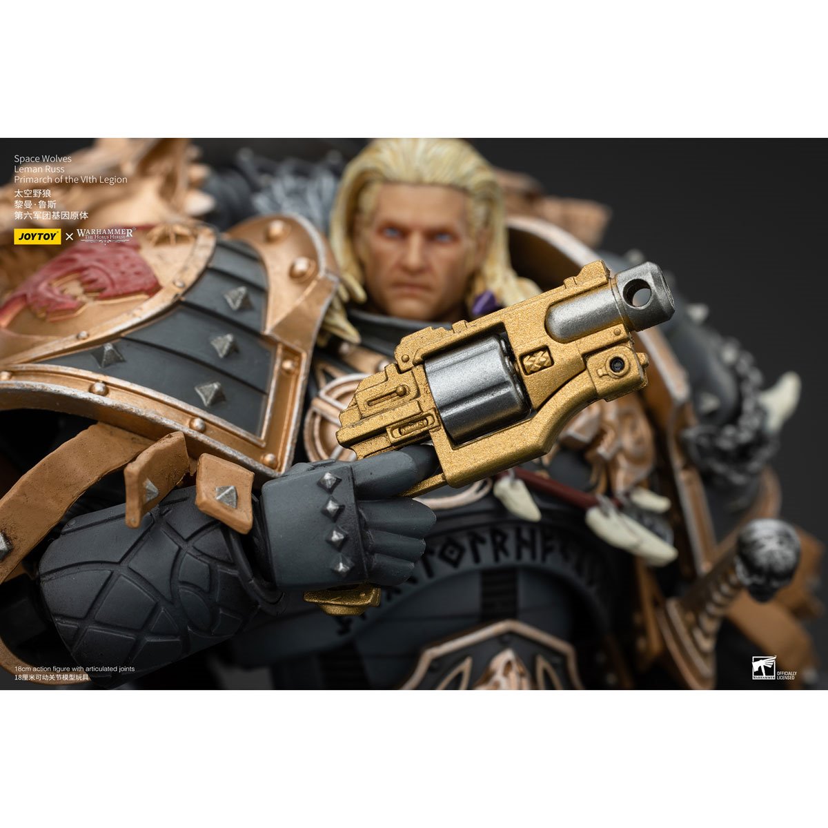Joy Toy Warhammer The Horus Heresy Space Wolves Leman Russ Primarch of the VIth Legion 1:18 Scale Action Figure