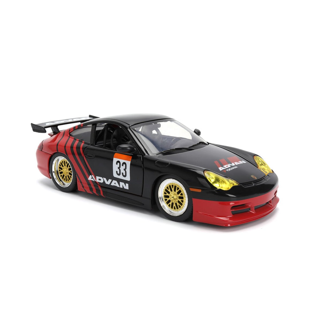 Hyper-Spec Porsche 911 GT3 RS 996 1:24 Scale Die-Cast Metal Vehicle