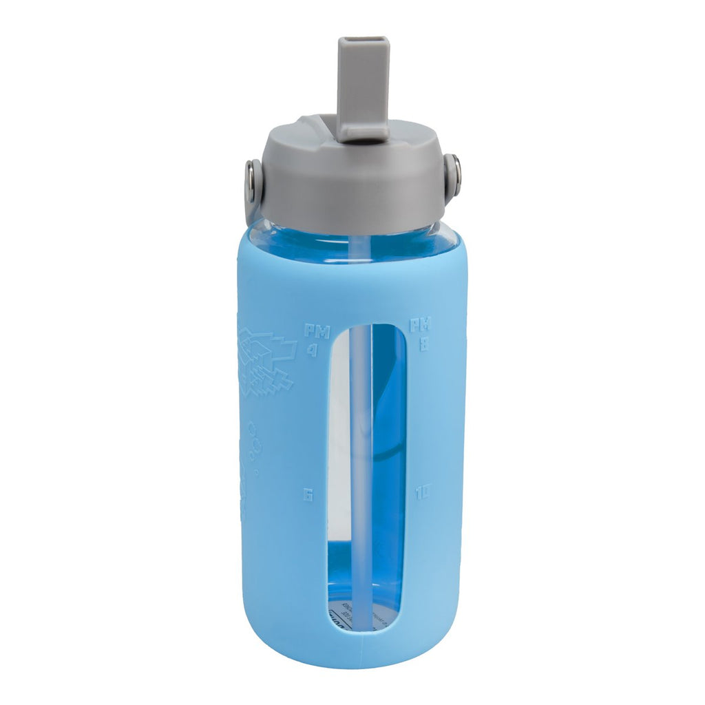 Minecraft Glass Water Bottle with Sleeve