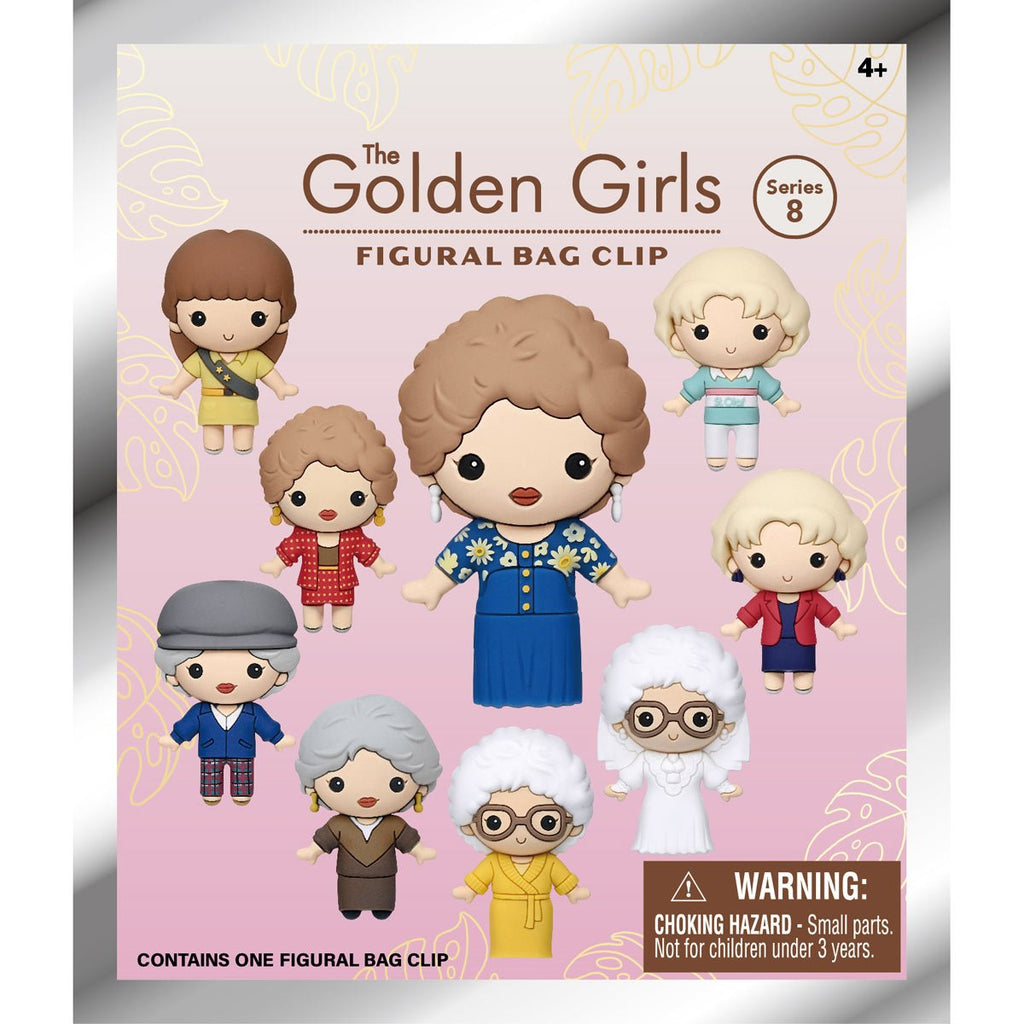 Golden Girls Series 8 3D Foam Bag Clip Display Case of 24