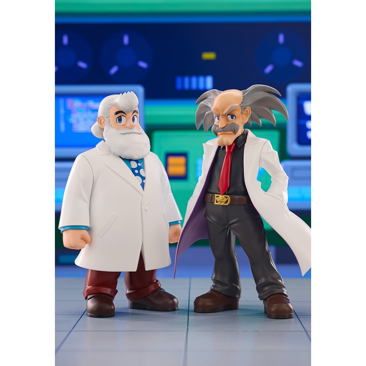 Mega Man 11 Dr. Wily & Dr. Light Oshi Works Statue