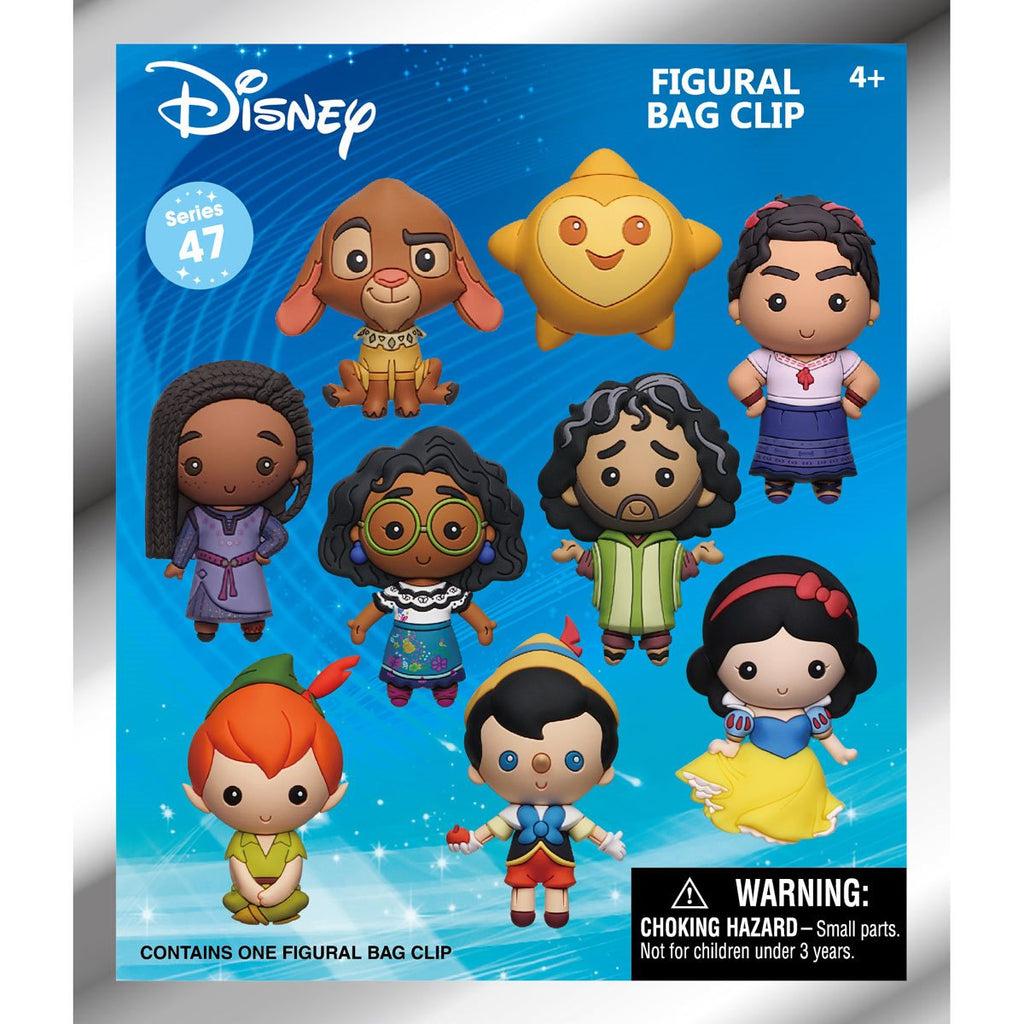 Disney Animation Characters 3D Foam Bag Clip Display Case of 24