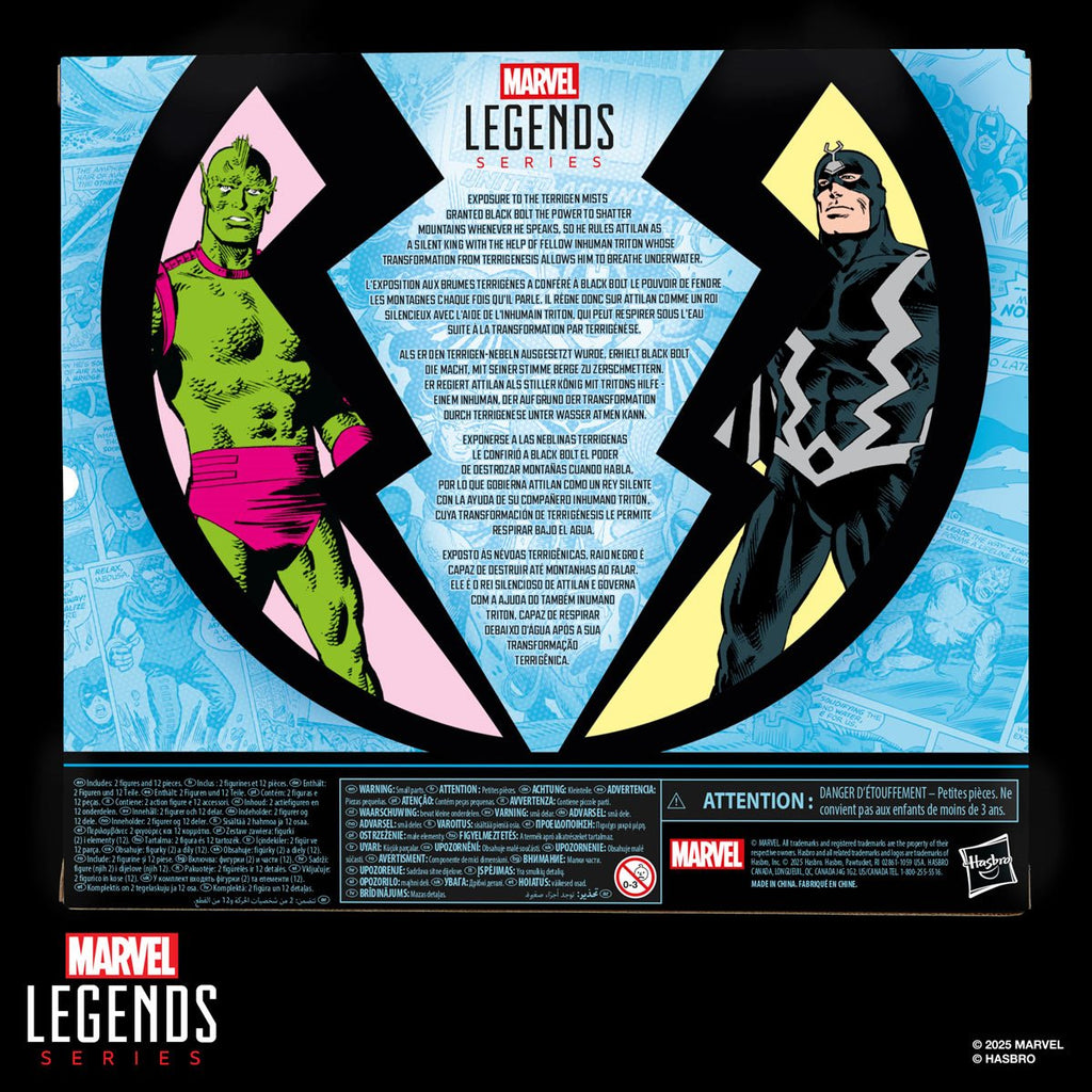 Inhumans Marvel Legends Black Bolt & Marvel’s Triton 6-Inch Action Figures 2-Pack