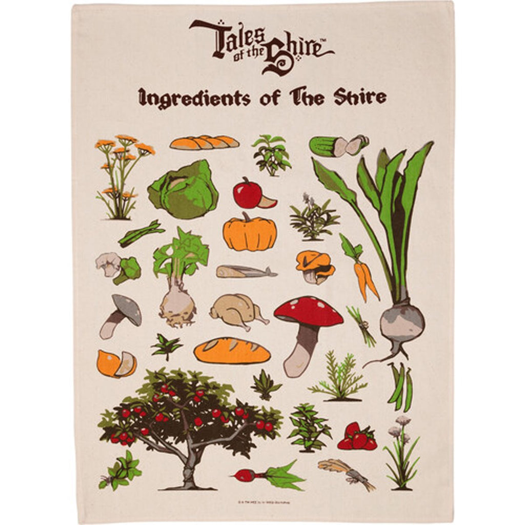 Tales of the Shire 2025 Ingredients of The Shire Tea Towel