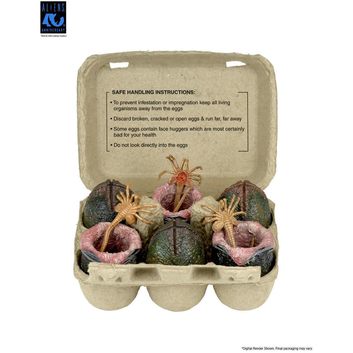 Aliens Carton of Alien Eggs 40th Anniversary Accessory 6-Pack
