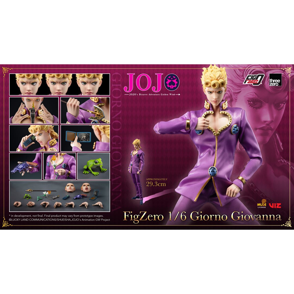 JoJos Bizarre Adventure: Golden Wind Giorno Giovanna FigZero 1:6 Scale Action Figure