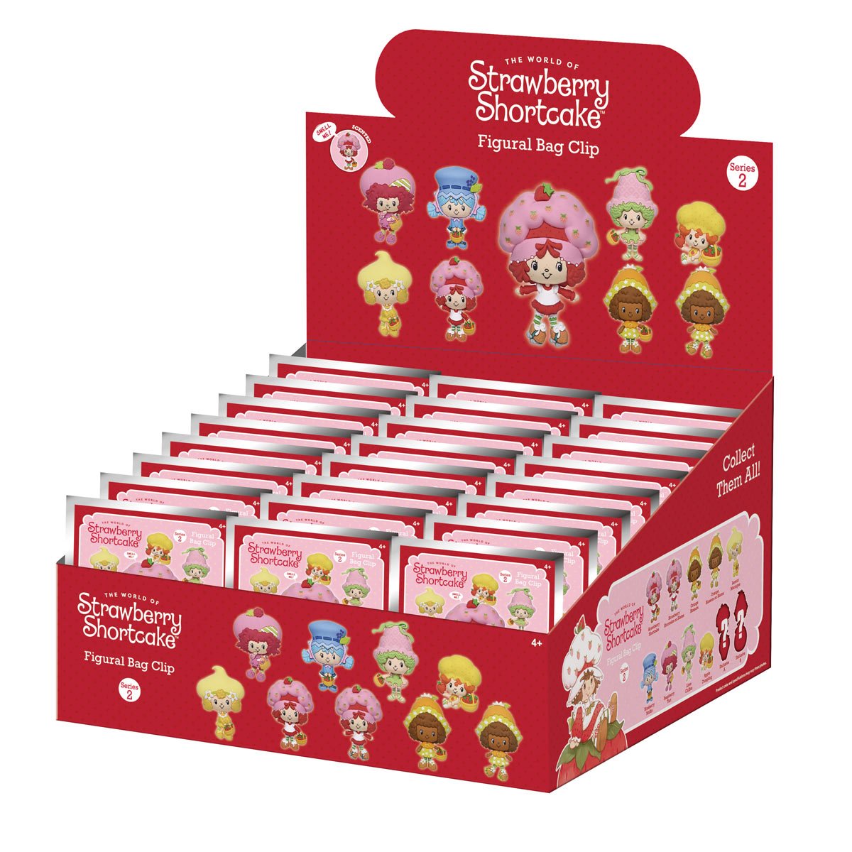 Strawberry Shortcake Series 2 3D Foam Bag Clip Random 6-Pack