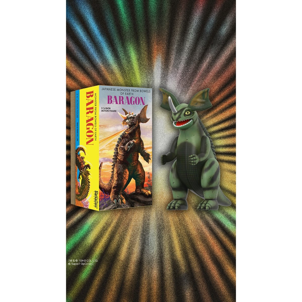 Godzilla Baragon (Marusan Tin) 3 3/4-Inch ReAction Figure