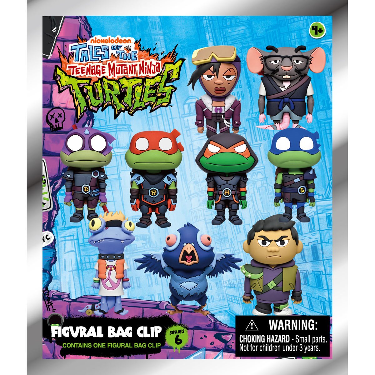 Tales of the Teenage Mutant Ninja Turtles Series 6 3D Foam Bag Clip Display Case of 24