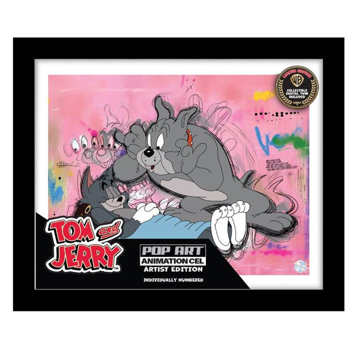 Tom and Jerry The Truce Hurts #1101 Animation Cel Artist Edition Framed Art Print