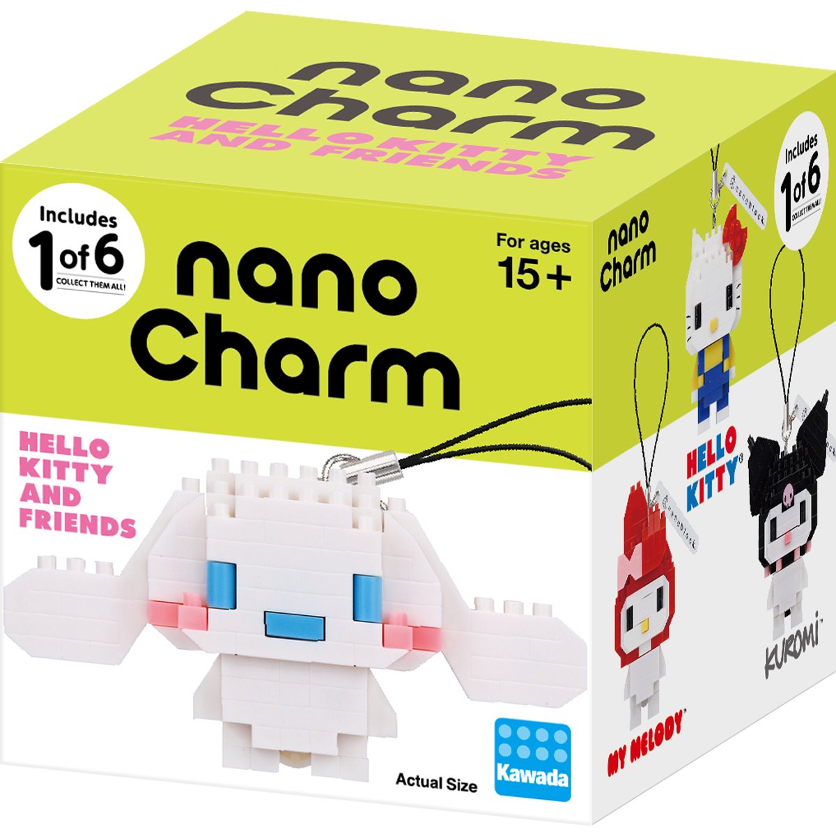 Sanrio Hello Kitty and Friends NanoCharm Blind Box Key Chain Case of 12