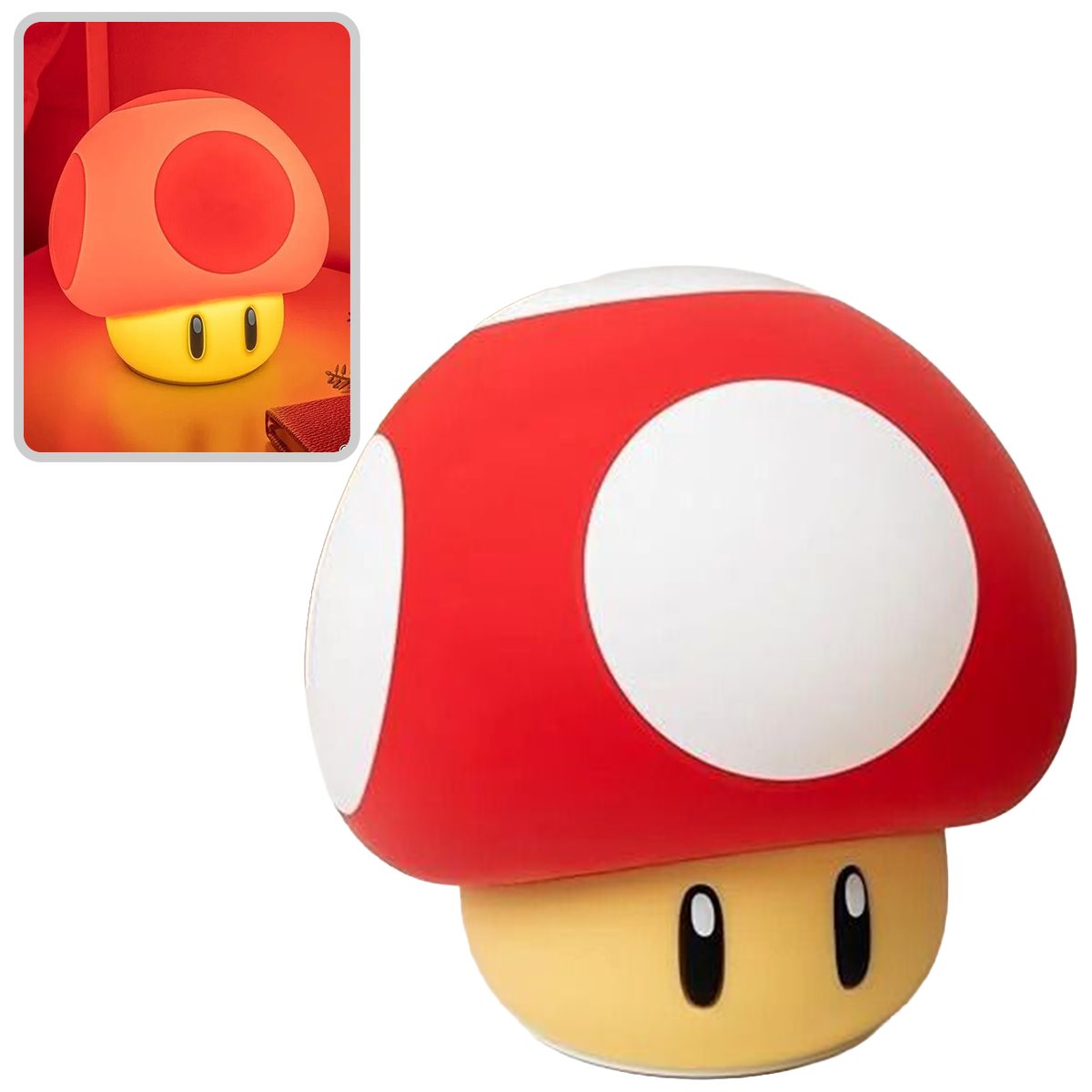 Super Mario Bros. Super Mushroom SquishyGlo Rechargeable Light