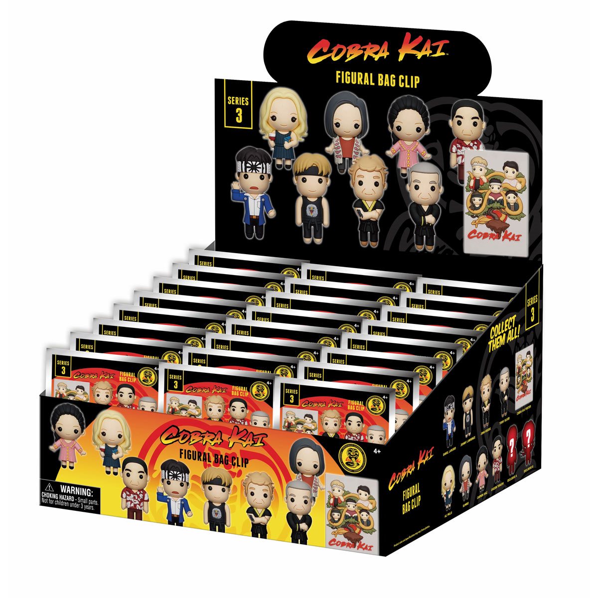 Cobra Kai Series 3 3D Foam Bag Clip Random 6-Pack