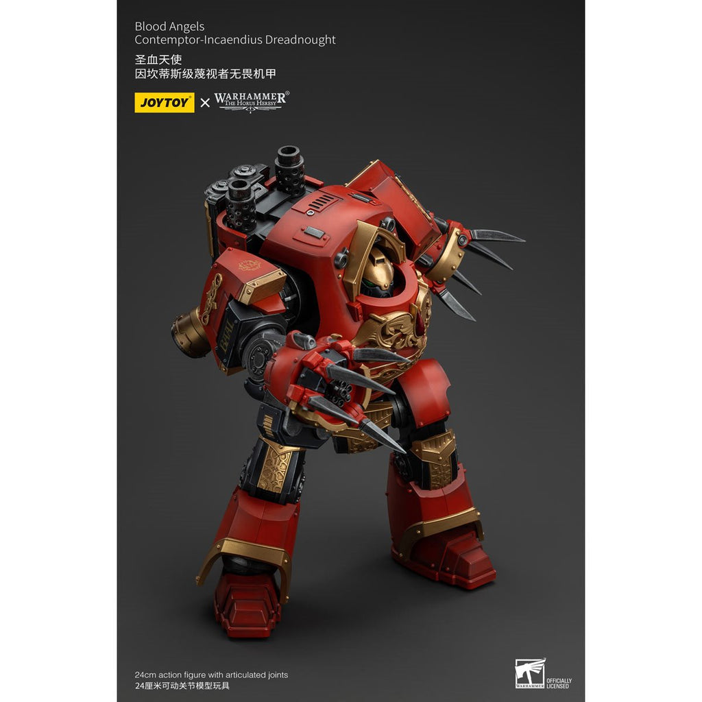 Joy Toy Warhammer The Horus Heresy Blood Angels Contemptor Incaendius Dreadnought 1:18 Scale Action Figure