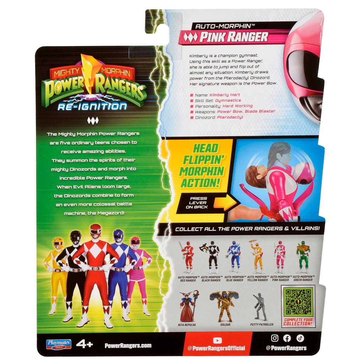 Mighty Morphin Power Rangers: Re-Ignition Auto Morphin Pink Ranger Action Figure
