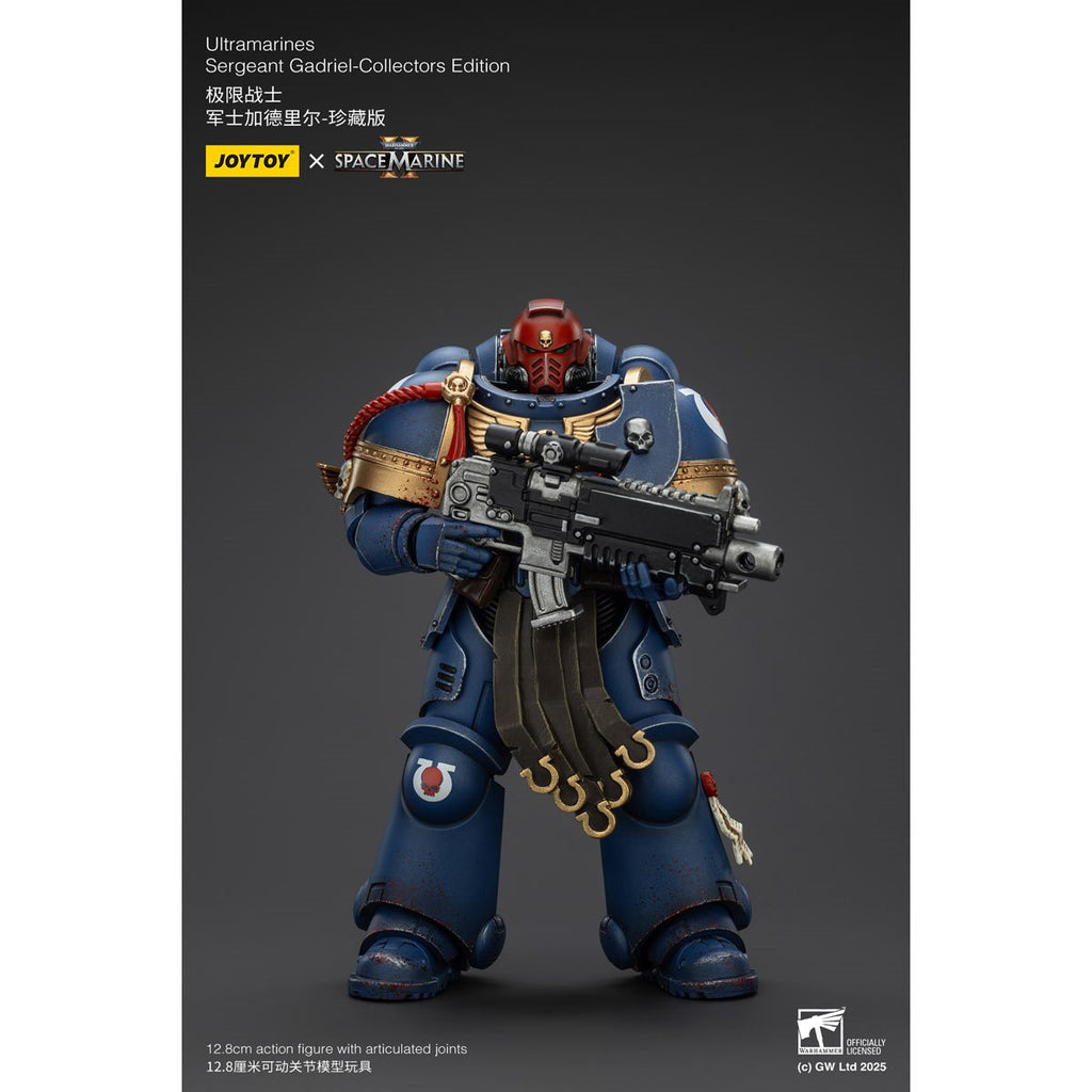 Joy Toy Warhammer Space Marine II Ultramarines Sergeant Gadriel Collectors Edition 1:18 Scale Action Figure