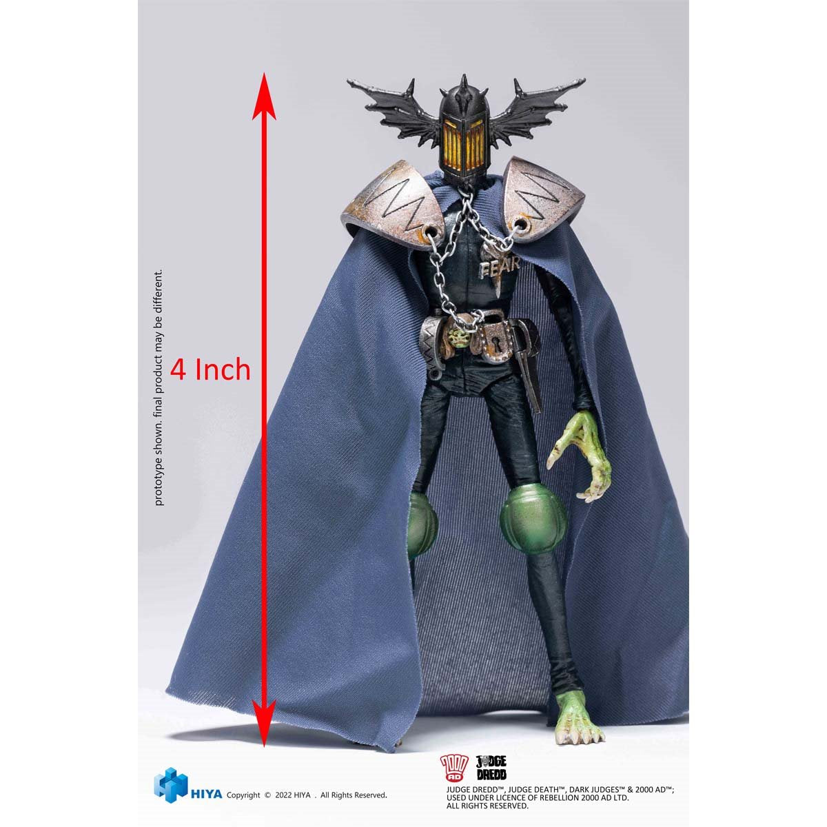 Judge Dredd Judge Fear Exquisite Mini Series 1:18 Scale Action Figure