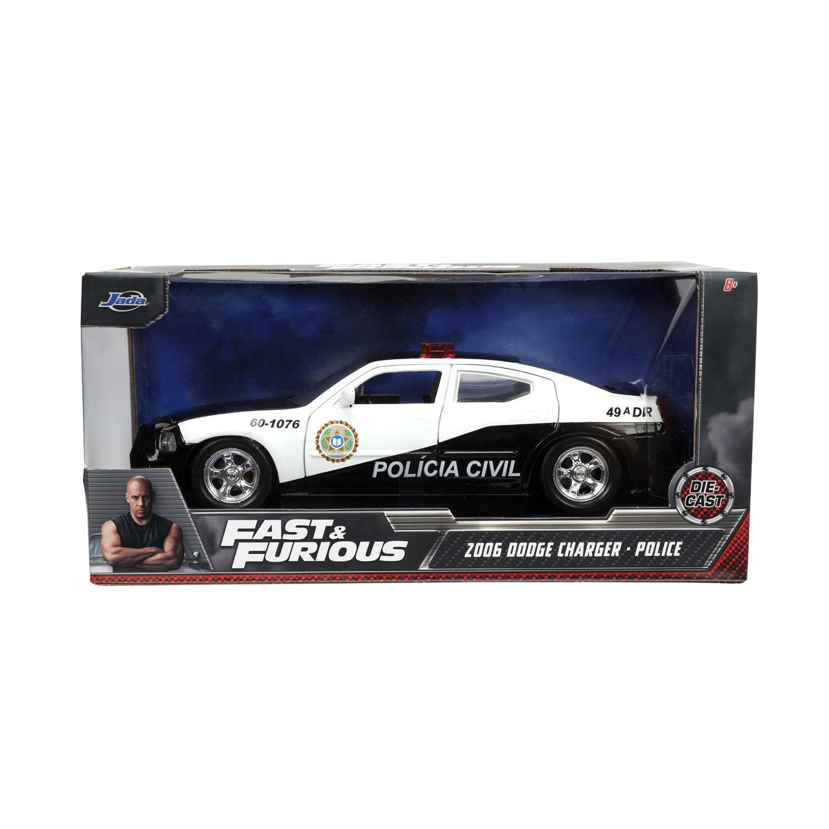 Fast and the Furious 5 2006 Dodge Charger Police Car 1:24 Scale Die-Cast Metal Vehicle