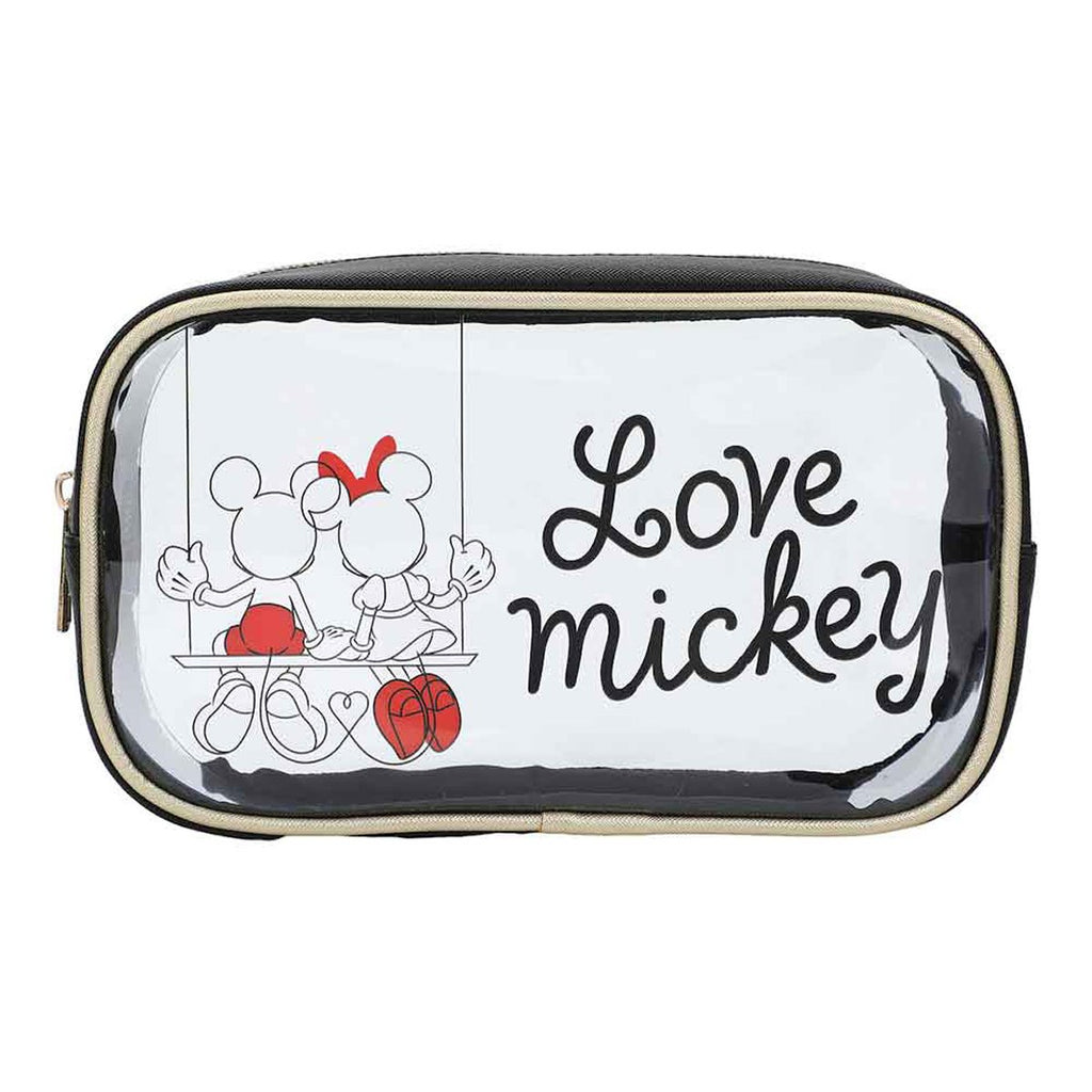 Mickey and Minnie Mouse Love Travel Cosmetic Bag Set of 3
