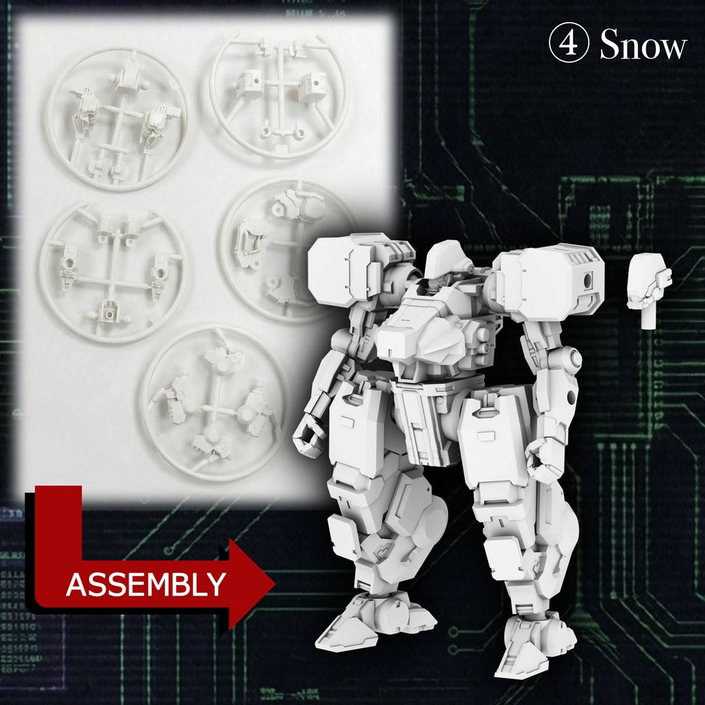 Kikou Sensen Wave 1 Paracrax 1:100 Scale Model Kit Set of 6