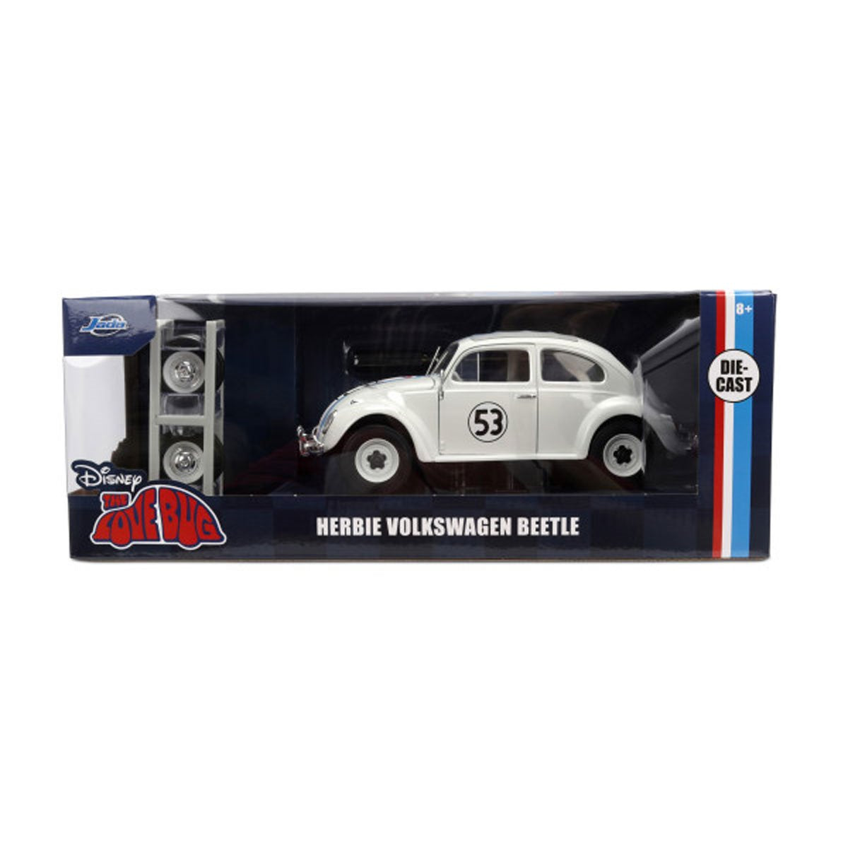 Hollywood Rides Disney The Love Bug Herbie Volkswagen Beetle 1:24 Scale Die-Cast Metal Vehicle