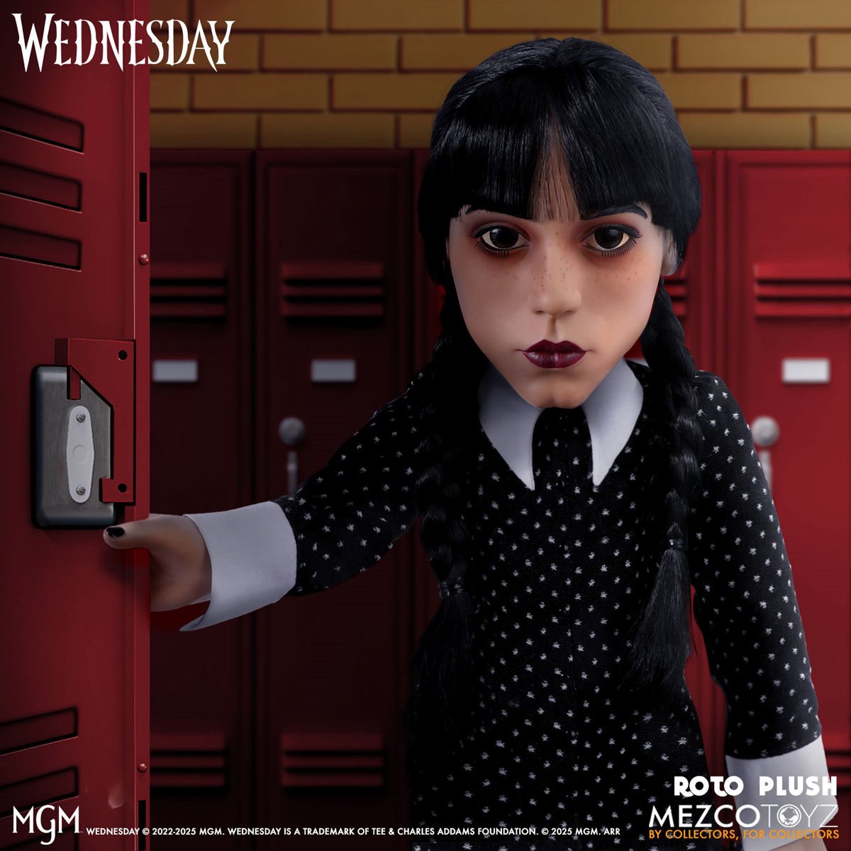 Wednesday Addams Mezco Designer Series 18-Inch Roto Plush Doll