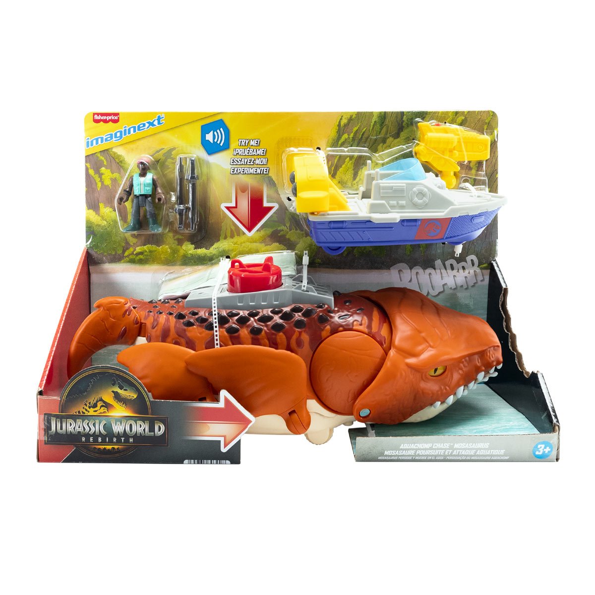 Jurassic World Imaginext Chase and Chomp Mosasaurus Action Figure