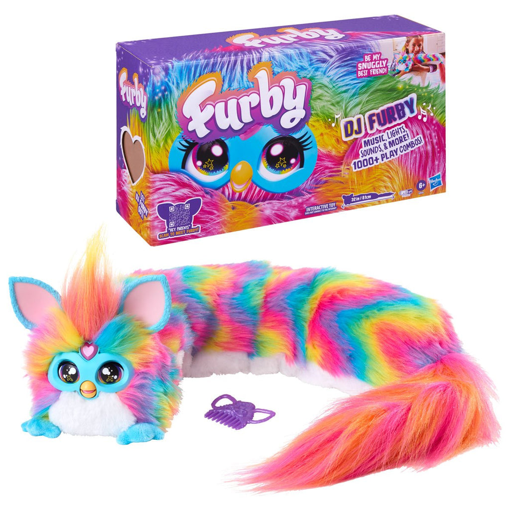 Furby DJ Furby Interactive Rainbow Electronic Plush Toy