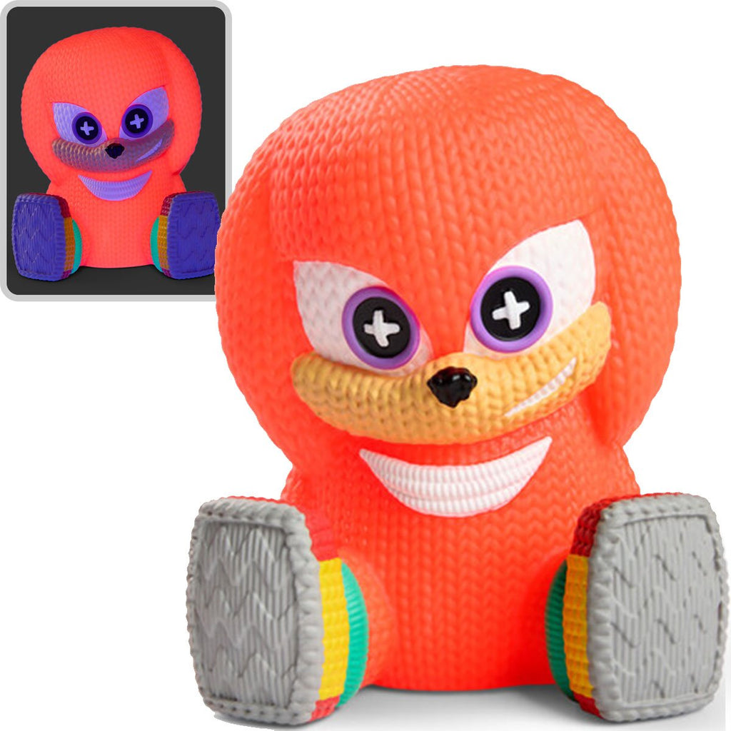 Sonic the Hedgehog Knuckles #293 Blacklight Handmade By Robots Vinyl Figure