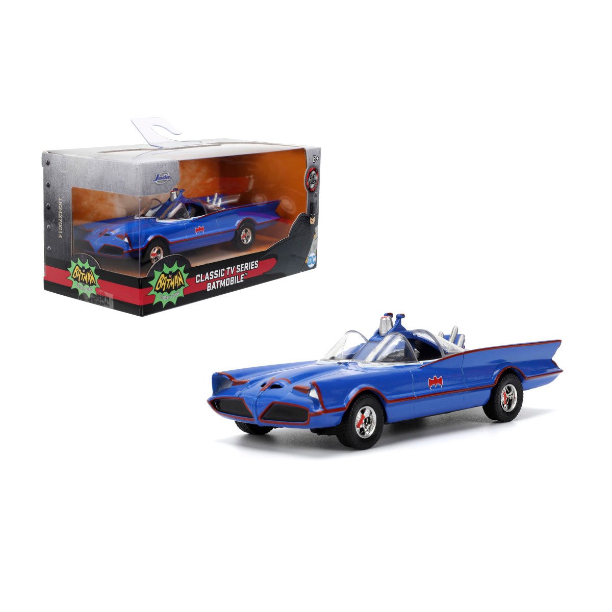 Batman 1966 Batmobile Animated Color Version 1:32 Scale Die-Cast Metal Vehicle