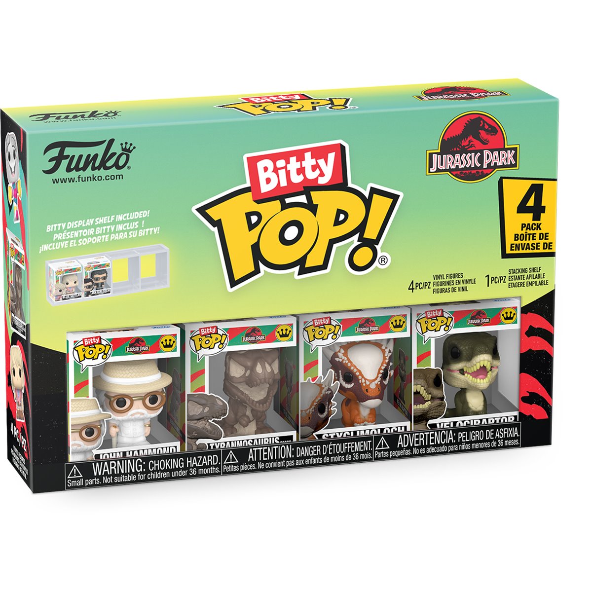Jurassic Park Velociraptor Funko Bitty Pop! Mini-Figure 4-Pack