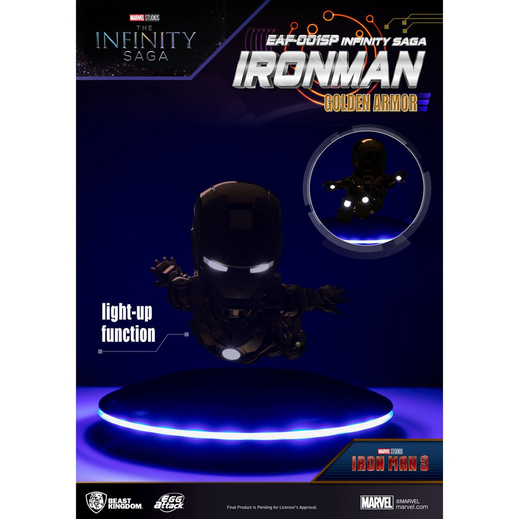 Marvel Studios: The Infinity Saga Iron Man Golden Armor Version EAF-001SP Egg Attack Floating Statue