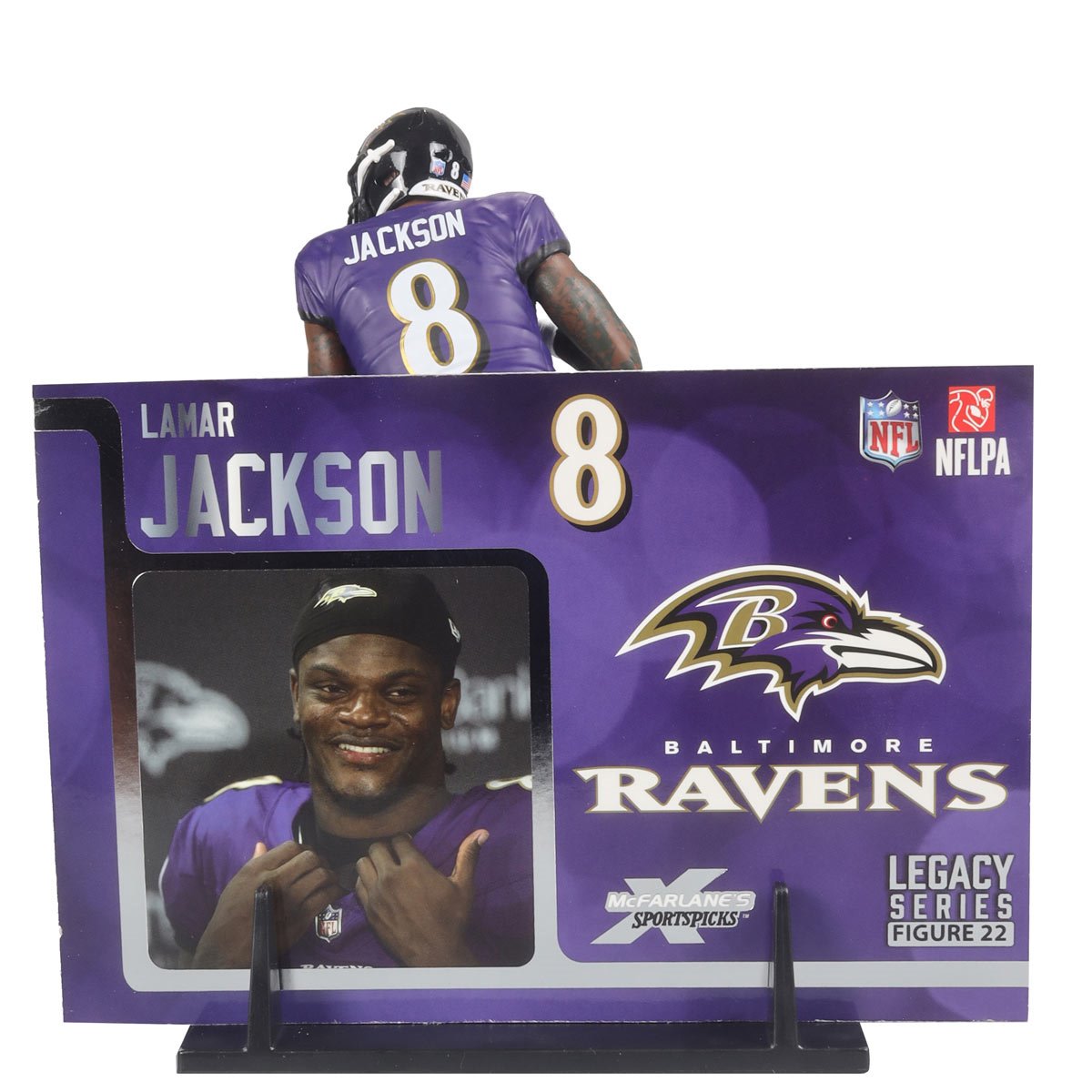NFL SportsPicks 2024 Wave 2 Baltimore Ravens Lamar Jackson 7-Inch Scale Posed Figure