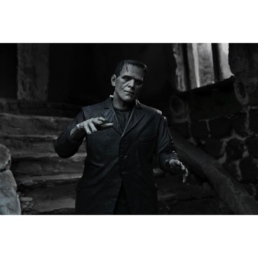 Universal Monsters Ultimate Frankenstein Black and White 7-Inch Scale Action Figure
