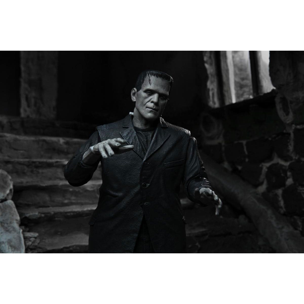 Universal Monsters Ultimate Frankenstein Black and White 7-Inch Scale Action Figure