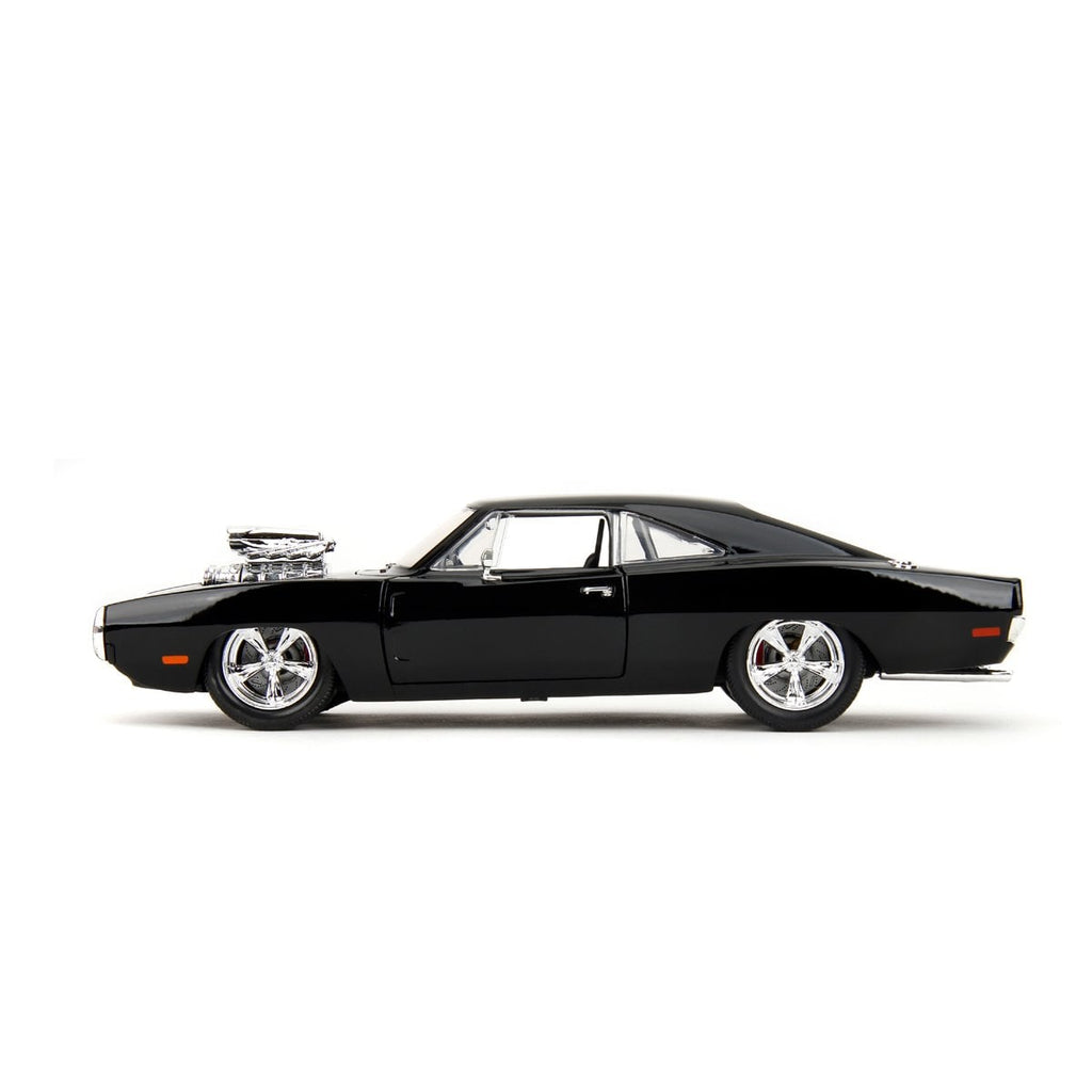 Hollywood Rides Fast and the Furious Dodge Charger R/T 1:24 Scale Die-Cast Metal Vehicle with Dom Figure