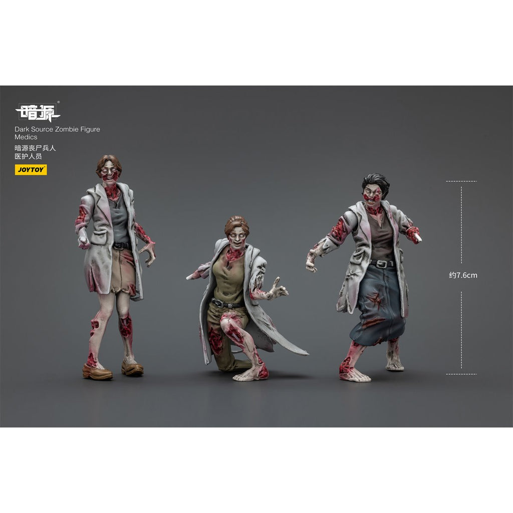 Joy Toy Dark Source Zombie Medics 1:25 Scale Action Figure 3-Pack