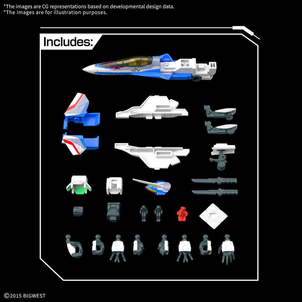 Macross VF-31J Siegfried Hayate Immelmann High Grade 1:100 Scale Model Kit
