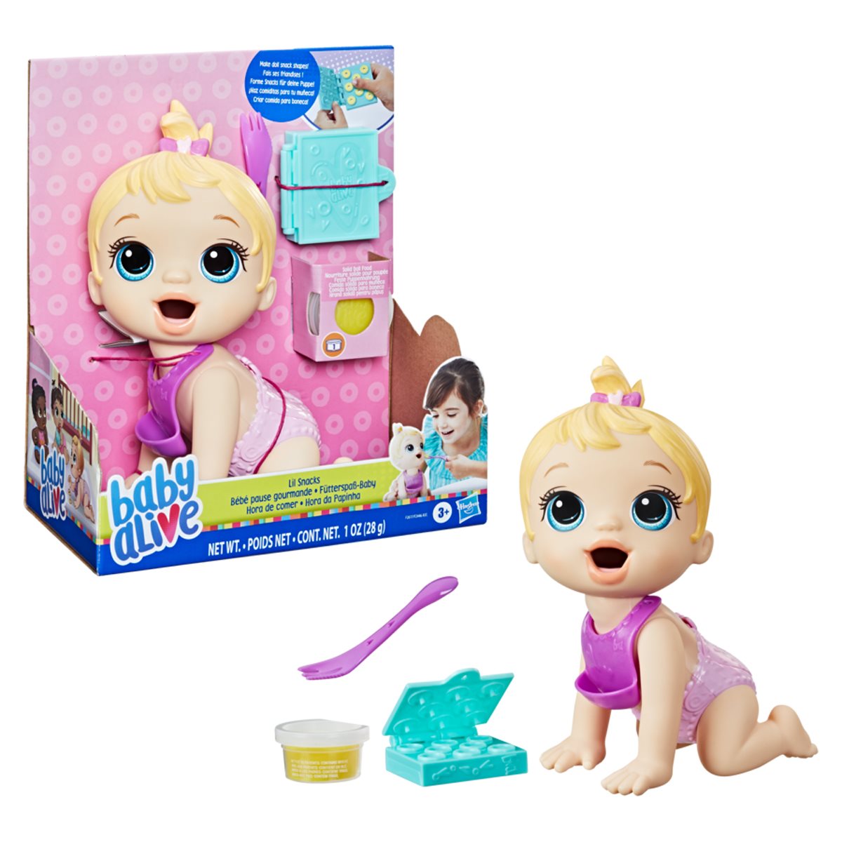 Baby Alive Lil Snacks Doll (Blonde Hair)