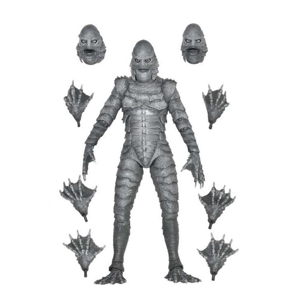 Universal Monsters Ultimate Creature from the Black Lagoon Black and White Version 7-Inch Action Figure