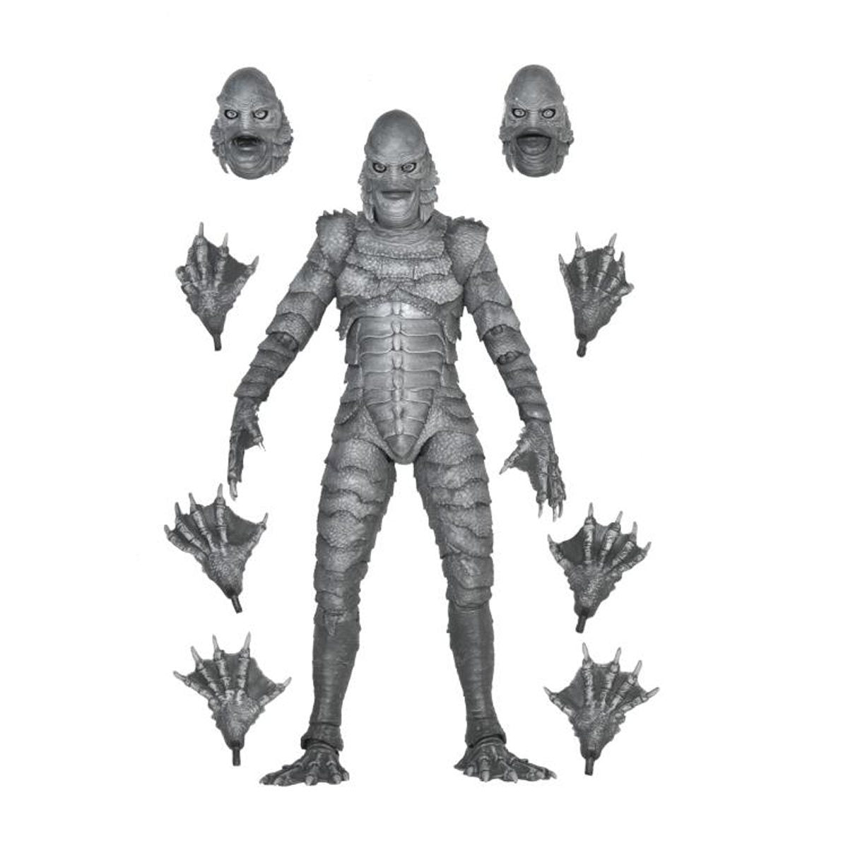 Universal Monsters Ultimate Creature from the Black Lagoon Black and White Version 7-Inch Action Figure