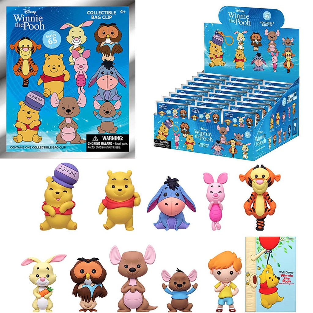 Winnie the Pooh Series 2 3D Foam Bag Clip Random 6-Pack