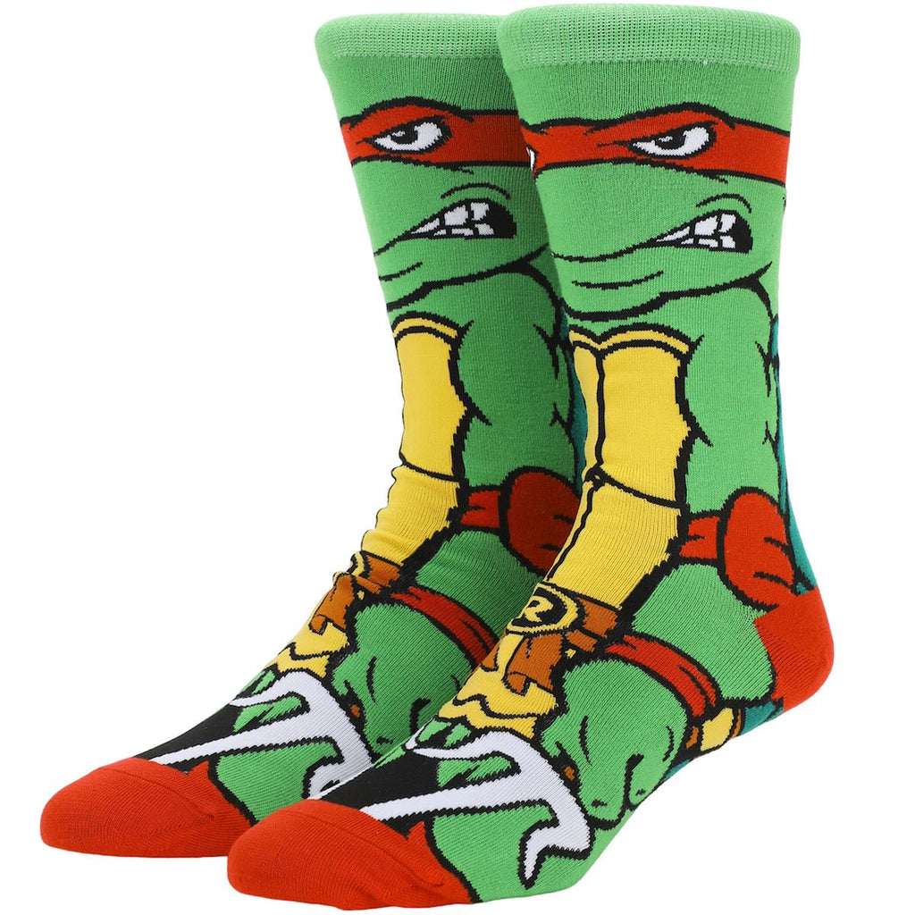 Teenage Mutant Ninja Turtles Raphael Animigos 360 Character Socks